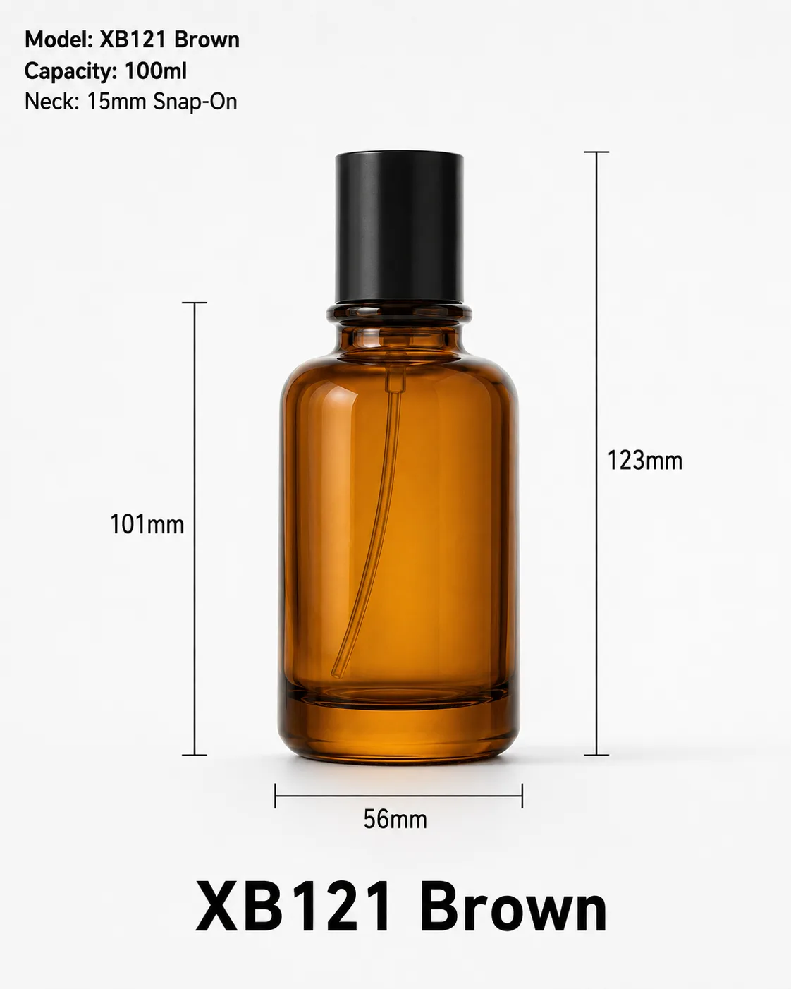 XB121 Brown perfume bottle